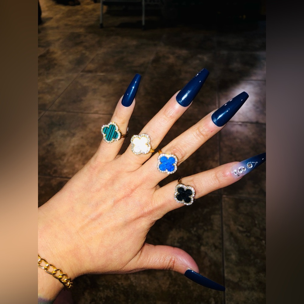 BEAUTIFUL CLOVER RINGS NEW ☘️ - Picture 7 of 14